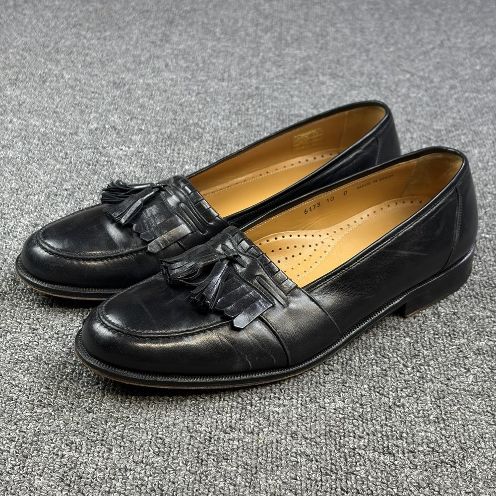 Magnanni Loafers Shoes Kiltie Tassel 6173 Leather Tassel Dress Men's 10 D